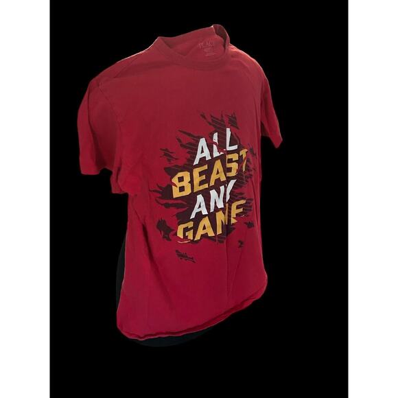 Place T-Shirt‎ Youth Size XL 14 Red “Any Beast Any Game” - Picture 2 of 6